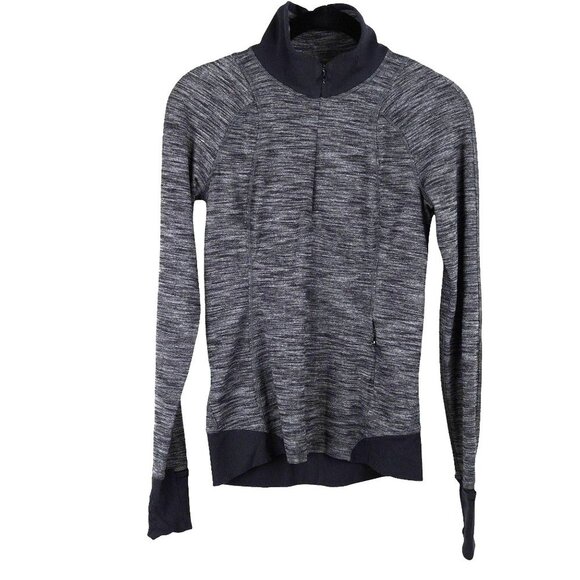 Lululemon It's Rulu 1/4 Zip Pullover Heather Gray‎ Size 4 - Picture 2 of 10